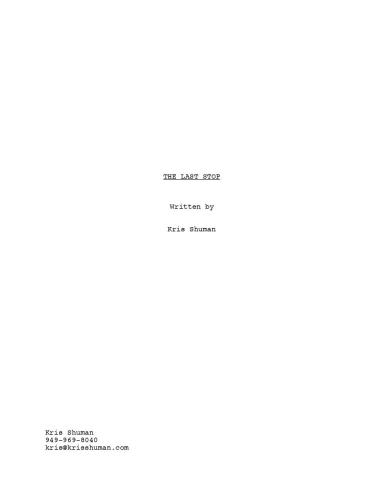 The Last Stop is a poignant and reflective drama about life, death, and the connections that give life meaning.